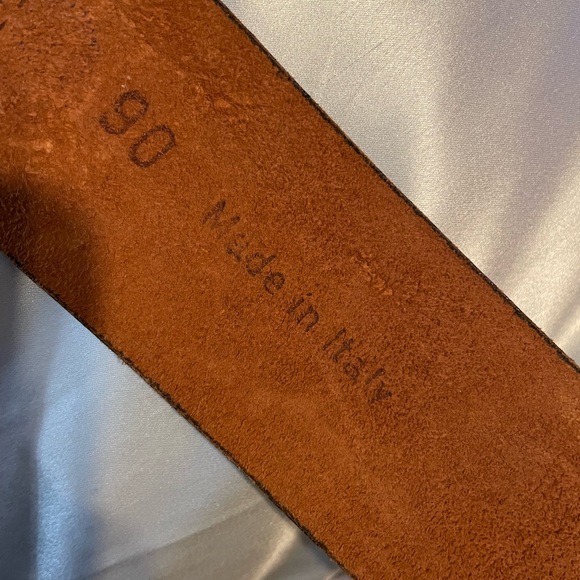 Doppia Vita Locomotive Leather Brown Belt with studded Buckle
